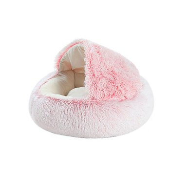 CAMA PARA MASCOTAS DONUT CUEVA ROSA