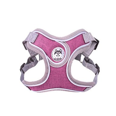 PECHERA PERROS QUE PATAS PET SHOP CON CORREA PREMIUM MORADO TALLA S