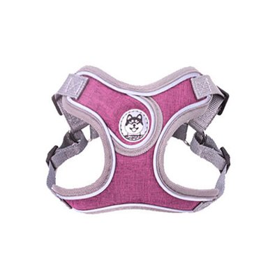 PECHERA PERROS QUE PATAS PET SHOP CON CORREA PREMIUM MORADO TALLA M