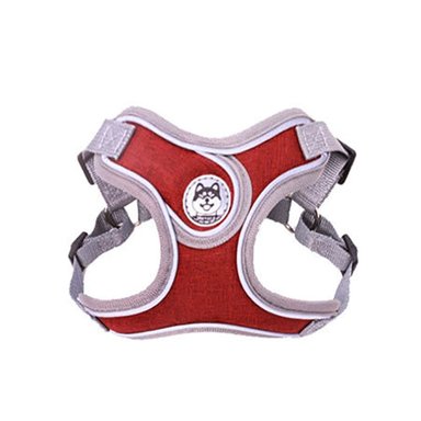 PECHERA PERROS QUE PATAS PET SHOP CON CORREA PREMIUM ROJO TALLA M