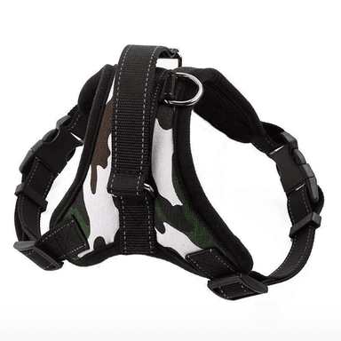 ARNÉS PERROS QUE PATAS PET SHOP PARA RAZAS GRANDES CAMUFLAJE TALLA L
