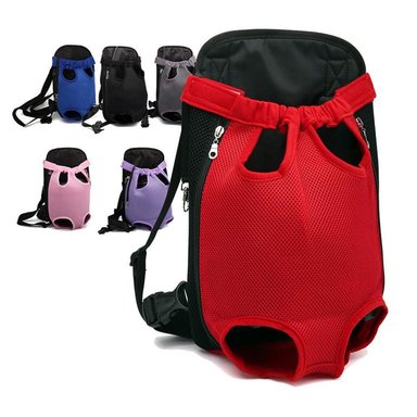 MOCHILA PERROS QUE PATAS PET SHOP CANGURO ROJO TALLA XL