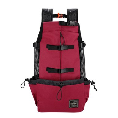 MOCHILA PERROS QUE PATAS PET SHOP PARA RAZAS GRANDES TALLA XL ROJO