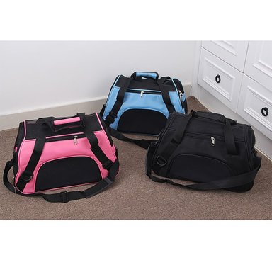 BOLSO TRANSPORTADOR PERROS QUE PATAS PET SHOP NEGRO TALLA L