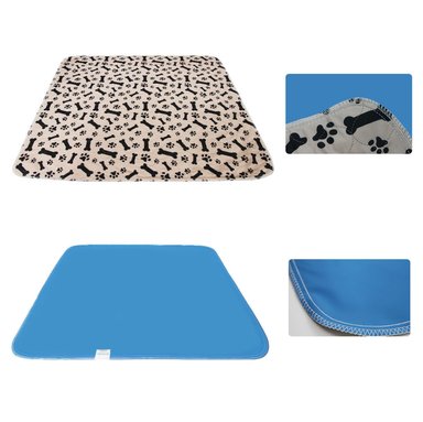 MAT PERROS QUE PATAS PET SHOP IMPERMEABLE MARRÓN TALLA L