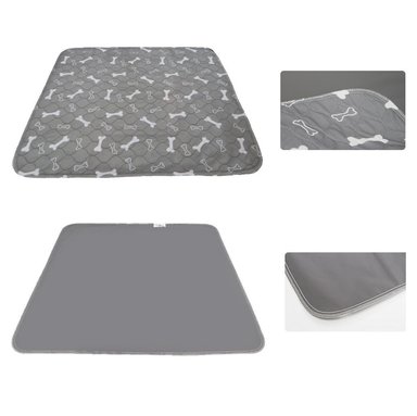 MAT PERROS QUE PATAS PET SHOP IMPERMEABLE GRIS TALLA M