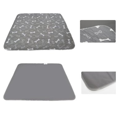 MAT PERROS QUE PATAS PET SHOP IMPERMEABLE GRIS TALLA L