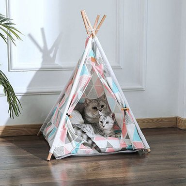 CAMA PERROS TEEPE TRIANGULOS QUE PATAS PET SHOP