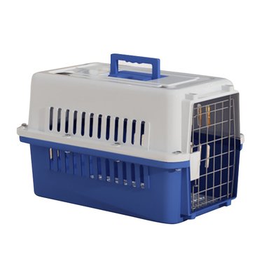 TRANSPORTADOR PERROS QUE PATAS PET SHOP KENNEL AZUL XL