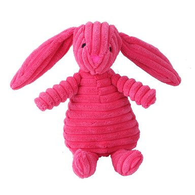 JUGUETE PERRO ALGODÓN PELUCHE CORDUROY FUCSIA CON SONIDO QUE PATAS PET SHOP
