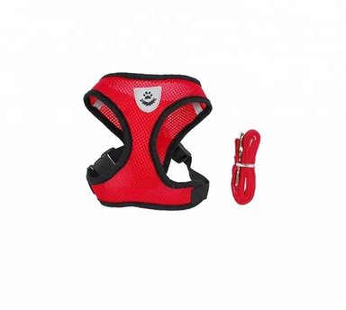 PECHERA PERROS Y GATOS QUE PATAS PET SHOP ROJO TALLA S