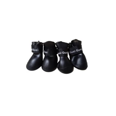 ZAPATOS SILICONA PERRO QUE PATAS PET SHOP NEGRO TALLA XXL