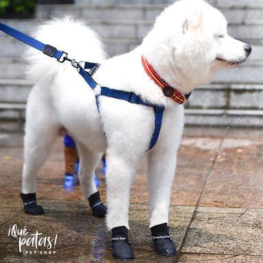 ZAPATOS SILICONA PERRO QUE PATAS PET SHOP ROSADO TALLA XXL - 3