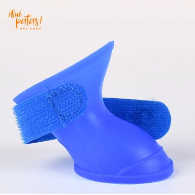 ZAPATOS SILICONA PERRO QUE PATAS PET SHOP AZUL TALLA XXL