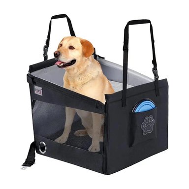ASIENTO PERROS QUE PATAS PET SHOP COPILOTO NEGRO PARA RAZAS GRANDES