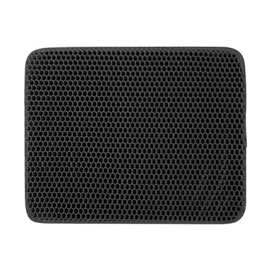 ALFOMBRA GATO DOBLE CAPA NEGRO QUE PATAS PET SHOP