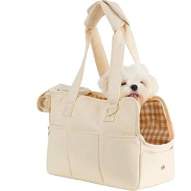 BOLSO QUE PATAS PET SHOP RAZAS PEQUEÑAS TALLA S BEIGE
