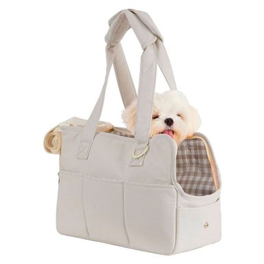 BOLSO QUE PATAS PET SHOP RAZAS PEQUEÑAS TALLA S GRIS