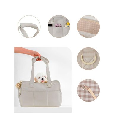 BOLSO QUE PATAS PET SHOP RAZAS PEQUEÑAS TALLA S GRIS - 2