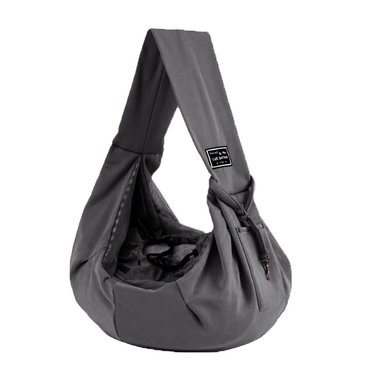 BOLSO MASCOTAS QUE PATAS PET SHOP PORTA HOMBRO GRIS
