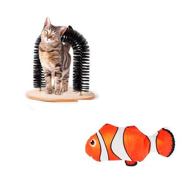 ARCO RASCADOR + PESCADO INTERACTIVO PAYASO