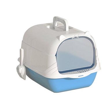 ARENERO BÁSICO CELESTE PARA GATO + PALA