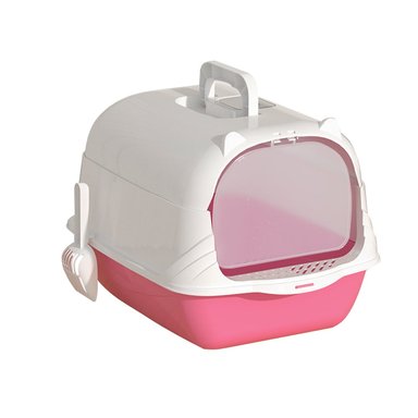 ARENERO BÁSICO ROSADO PARA GATO + PALA