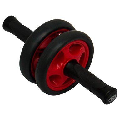 RUEDA ABDOMINAL K6 FITNESS RODILLO DOBLE K6 MANGO ANTIDESLIZANTE