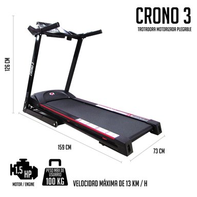 TROTADORA K6 FITNESS CRONO 3 12V PLEGABLE CAMINADORA - 2