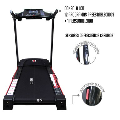TROTADORA K6 FITNESS CRONO 3 12V PLEGABLE CAMINADORA - 3