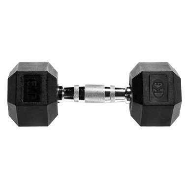 MANCUERNA K6 FITNESS HEXAGONAL ACERO 6.8KG 15LBS ENCAUCHETADA PESA