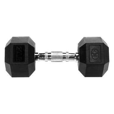 MANCUERNA K6 FITNESS HEXAGONAL ACERO 9KG 20LBS ENCAUCHETADA PESA