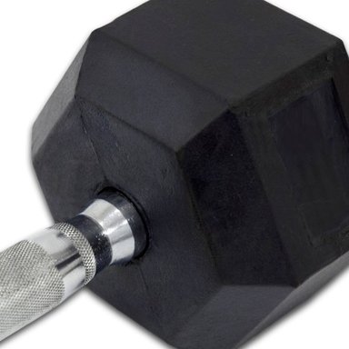 MANCUERNA K6 FITNESS HEXAGONAL ACERO 9KG 20LBS ENCAUCHETADA PESA - 2