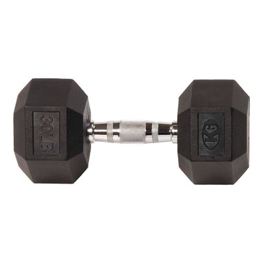 MANCUERNA K6 FITNESS HEXAGONAL ACERO 14KG 30LBS ENCAUCHETADA PESA
