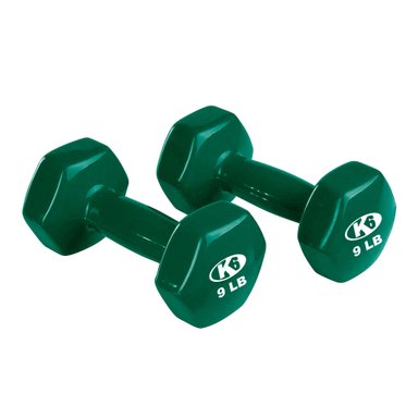 MANCUERNAS K6 FITNESS VINIL ACERO 4KG PAR PESAS RECUBIERTAS