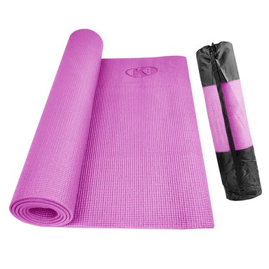 COLCHONETA K6 FITNESS 5MM YOGA MAT CON BOLSO FUCSIA