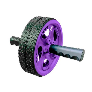 RUEDA ABDOMINAL K6 FITNESS RODILLO DOBLE K6 MANGO ANTIDESLIZANTE