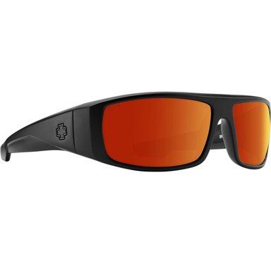 LENTES DE SOL SPY LOGAN ANSI RX MATTE BLACK HAPPY BOOST POLAR ORANGE MIRROR