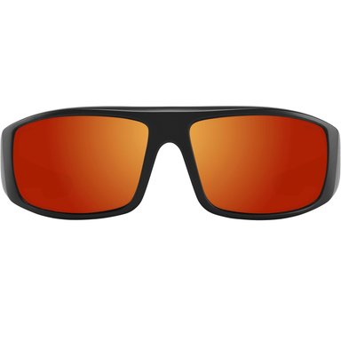 LENTES DE SOL SPY LOGAN ANSI RX MATTE BLACK HAPPY BOOST POLAR ORANGE MIRROR - 2