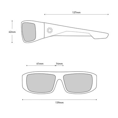 LENTES DE SOL SPY LOGAN ANSI RX MATTE BLACK HAPPY BOOST POLAR ORANGE MIRROR - 8