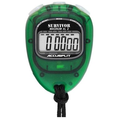 CRONÓMETRO DIGITAL ACCUSPLIT SURVIVOR 2 PROFESIONAL - VERDE