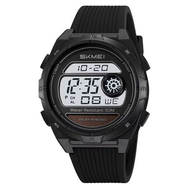 RELOJ SKMEI HOMBRE DIGITAL SOLAR DUAL CRONÓMETRO LED NEGRO - 2436