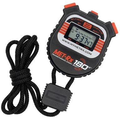 CRONÓMETRO DIGITAL MET-RX 180 24H MEMORIA SPLIT ALARMA FECHADOR - 4