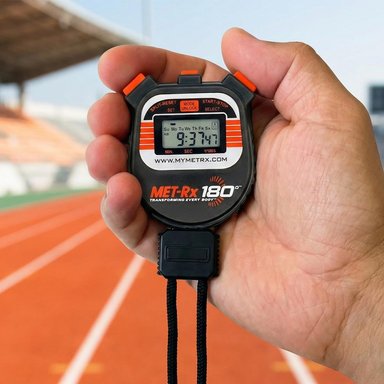 CRONÓMETRO DIGITAL MET-RX 180 24H MEMORIA SPLIT ALARMA FECHADOR - 5