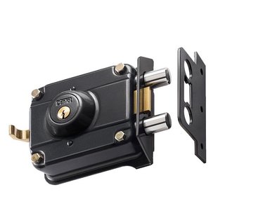 CERRADURA CANTOL BLINDADA SÚPER 700 ACERO NEGRO 17.2 CM X 17.2 CM