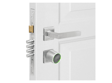 CERRADURA CANTOL INTELIGENTE BOLD ACERO INOXIDABLE MANIJA CUADRADA PLATEADO 18.5 CM X 32.5 CM