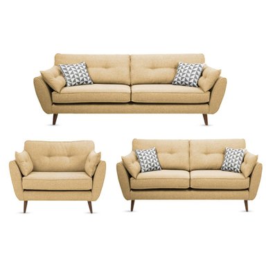 JUEGO DE SALA VINTAGE 3 2 1 ALTINA BEIGE | BEIGE