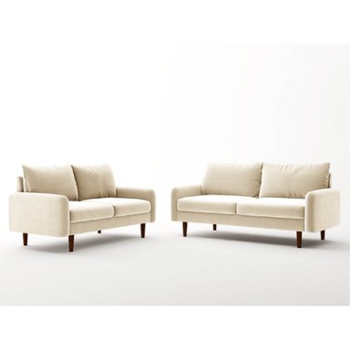 JUEGO DE SALA VINTAGE 3 2 VIANNA CREMA | CREMA