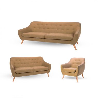 JUEGO DE SALA 3 2 1 ISABELLA BEIGE