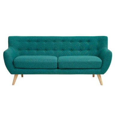 SOFÁ ALTO HOGAR VINTAGE ASIA 2 CUERPOS VERDE MAR